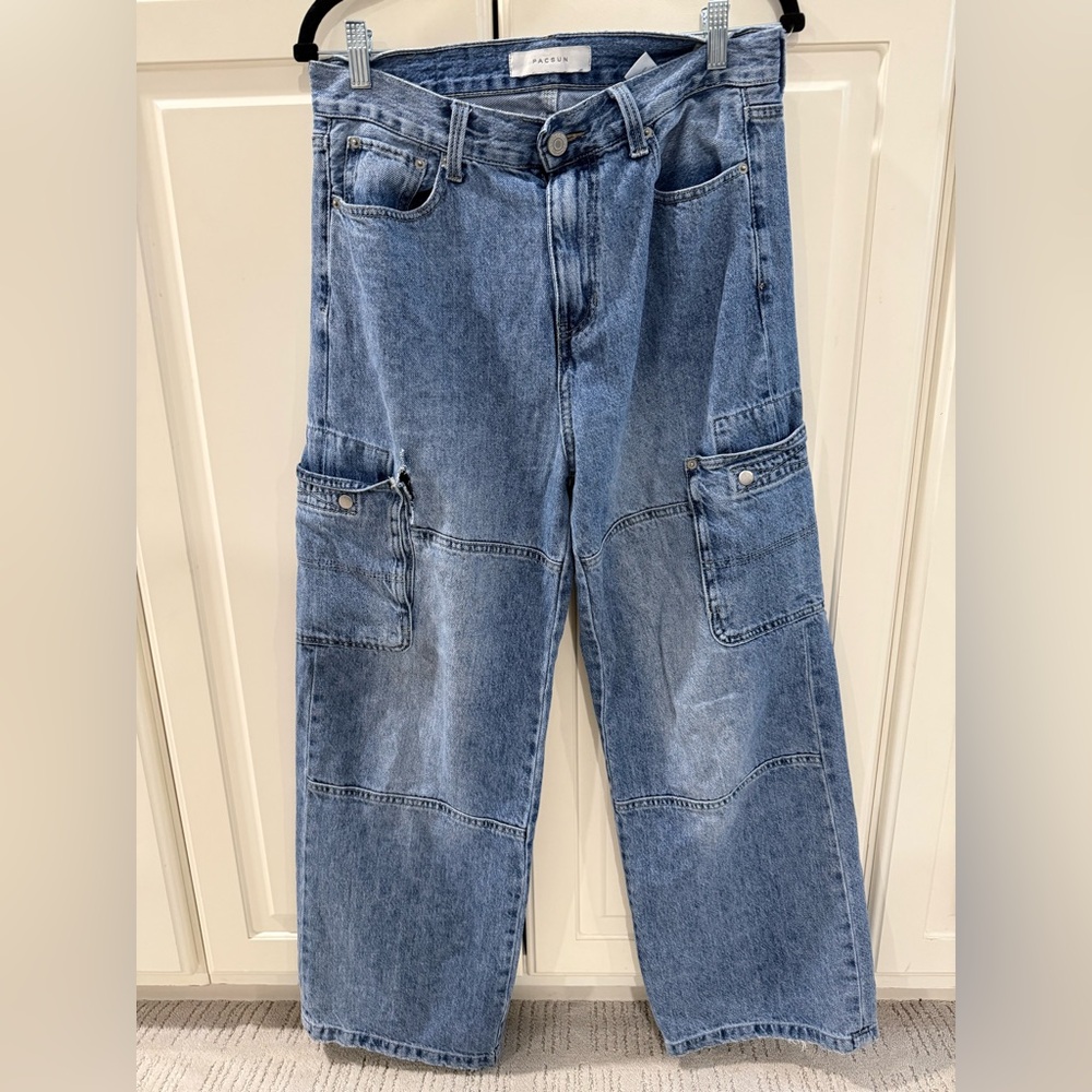 PacSun extra baggy Fit Blue Jeans cargo